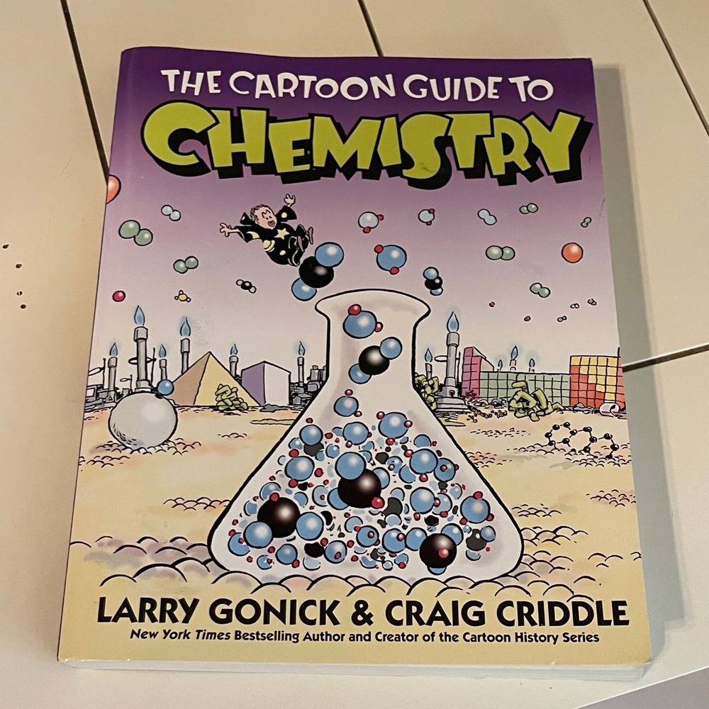 The Cartoon Guide to Chemistry Larry Gonick Craig Criddle Science Book 1st Ed